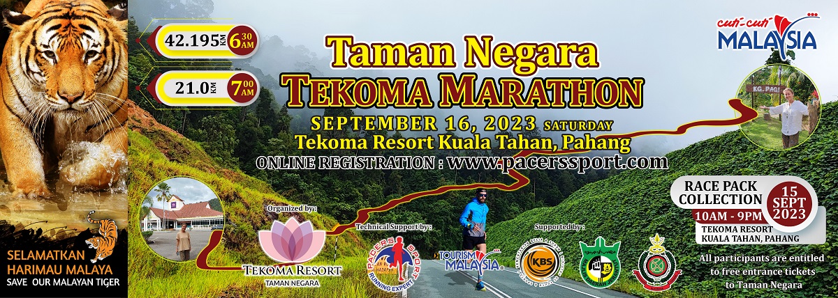 Taman Negara Tekoma Marathon 2022 Banner